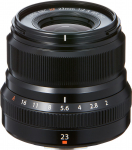 Fujifilm Fujinon XF 23mm f/2.0 R WR objektiiv, must