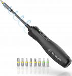 Wiha Zai home e-screwdriver, screwdriver (black, Li-Ion battery 3.6V 1.5Ah, 8 bits and extension)