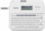 Brother Drukarka etykiet Brother P-Touch PT-D410 - Beschriftungsgerat - s/w - Thermotransfer - 18 mm Breite - 180 dpi - bis zu 20 mm/Sek. - USB - Cutter - 5-zeiliger Druck, Druckvorschau, Spiegelschrift, Vertikaler Druck - Grau, weiss