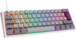 Ducky Klawiatura Ducky Ducky One 3 Mist Grey Mini Gaming Tastatur, RGB LED - MX-Silent-Red