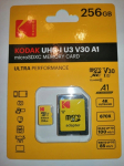 Kodak Karta Kodak Karta Kodak Microsdxc Micro Sdxc Microsd 256gb Uhs-i U3 V30 A1 + Adapter
