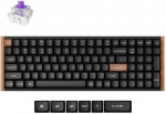 Keychron Klawiatura Keychron K4 HE Wireless (K4H-F1) - US układ - Hot-Swappable Gateron Magnetic Nebula - Carbon czarny (czarny) Magnetyczna bezprzewodowa klawiatura gamingowa