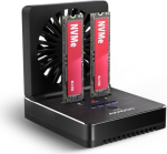 Axagon ADSA-M2C22 USB-C 2xNVMe /SATA M.2 20Gbps cooler