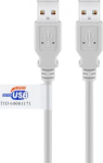 Goobay Kabel USB Goobay USB-A - USB-A 5 m Szary (JAB-854303)