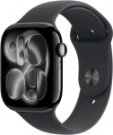 Apple Watch Series 11 (2025) GPS 46mm Jet Black Alu Case, Black Sport Band S/M EU MEUW4 - ONLY BOX DAMAGE