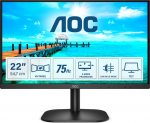 AOC B2 22B2H/EU PC lamekuvar 54,6 cm (21.5") 1920 x 1080 pikslit Full HD LED Must