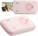 Stabilus Drukarka Bluetooth Natychmiastowy Druk Zdjęć 300dpi + Wkłady / Hanin Cp2100 / R&oacute;żowy