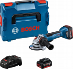 Bosch Szlifierka Bosch Bosch cordless angle grinder GWS 18V-10 P Professional, 125mm (blue/black, 2x Li-ion battery 5.0Ah, in L-BOXX)