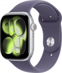 Apple Smartwatch Apple Watch Series 11 GPS + Cellular 46mm Silver Aluminiowa Case with Fioletowa Fog Sport Band - S/M