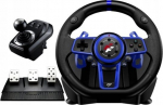 Flashfire F111 FLASHFIRE Kierownica 900 PC/PS5/Switch z wibracjami 3 pedały 6 bieg&oacute;w