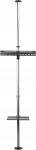 Nedis TVSM5750BK uchwyt do telewizor&oacute;w 177,8 cm (70'') Czarny, Srebrny