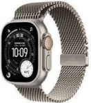 Apple Smartwatch Apple Watch Ultra 3 GPS + Cellular 49mm Natural Titanium / Titanium Milanese Loop L Szary  (MF0E4QC/A)