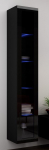 Cama Meble Cama Glass-case VIGO '180' 180/40/30 black/black gloss