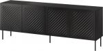 Cama Meble SIENA chest of drawers 200x40x75 matte black