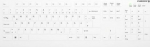 Cherry Klawiatura Cherry CHERRY Keyboard AK-C8112 Medical corded sealed [DE] white IP68 kabelgebunden, vollversiegelt, IP68