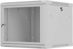 Lanberg Wall-mounted rack cabinet 19" 9U 600x600 grey perforated door Lanberg (flat pack)