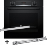 Bosch HBA514BB3 oven + BOSCH HEZ538000 single-level telescopic runners
