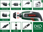 Bosch powertools Bosch Cordless Screwdriver IXO 7 Set, 3.6V (green/Kolor: CZARNY, Li-Ion battery 2.0Ah)