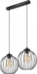 Lamkur Lampa wisząca Lamkur Lamkur Zoya 45405 lampa wisząca zwis metalowa loft klatka 2x60W E27 czarna