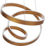 Beliani Lampa wisząca Beliani Lampa wisząca LED metalowa złota WANLI!