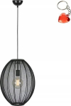 Markslojd Lampa wisząca Markslojd Markslojd Florence 108795 lampa wisząca zwis 1x40W E27 czarna