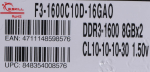 G.skill Memory DDR3 16GB (2x8GB) Ares 1600MHz CL10