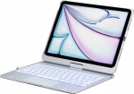 Noname Etui Typecase Flexbook Touch z klawiaturą do iPad Air 11'' 2024/2025 srebrny