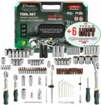 Rockforce Zestaw narzędzi 150 +6 przedm. 1/4'', 3/ 8'',1/2'' (6-kątn.)