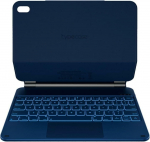 4Kom.pl Etui Typecase Edge z klawiaturą do iPad 11'' (A16) 2025 / iPad 10.9'' 2022 błękitny pacyfik