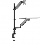 Neomounts Uchwyt biurkowy na monitor 17'' - 32'' z podstawką na klawiaturę i mysz (DS90-325BL1)