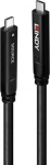 Lindy Kabel USB Lindy USB-C - USB-C 10 m Czarny (43333)