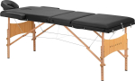 Activeshop St&oacute;ł składany do masażu drewniany Balance 3 segmentowe czarny