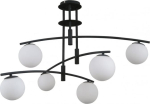 Italux Lampa wisząca Italux Nowoczesna lampa wisząca LED Ready czarna Italux Senai kule PND-31322-6A-SB