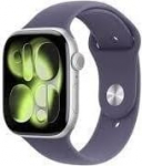 Apple Smartwatch Apple Watch 11 GPS + Cellular 46mm Silver Alu Sport Band S/M Fioletowy (MFCP4WF/A)
