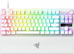 Razer Huntsman V3 Pro Tenkeyless 8KHz | Gaming keyboard | Wired | US | White | Razer Analog Optical Switch Gen-2