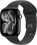 Apple Watch Series 11 (2025) GPS 46mm Space Gray Alu Case, Black Sport Band S/M EU MEV04