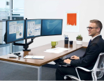 Fellowes Uchwyt biurkowy na 3 monitory do 27'' Platinum (8042601)