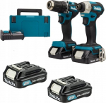 Makita Zestaw narzędzi Makita ZESTAW COMBO LI-LON 18V LXT DDF487+DTD157 2*2.0AH