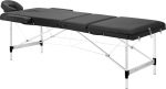 Activeshop Balance st&oacute;ł składany do masażu aluminiowy 3 segmentowy czarny