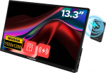 Verbatim Monitor przenośny dotykowy Verbatim ALU 13.3'' WUXGA z powerbankiem 5000mAh czarny 32087