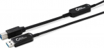 Microconnect Kabel USB MicroConnect USB-A - USB-B 15 m Czarny (MC-USB3.0AB15OP)