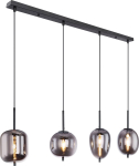 Globo Lampa wisząca Globo Nowoczesna lampa sufitowa do jadalni Globo BLACKY 15345-4