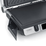 Caso Double Contact Grill with Thermocontrol | SteakMaster Pro | Contact grill | 2000 W | Stainless Steel/Black