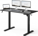 Sense7 Biurko SENSE7 NOJO LIGHT Czarne 120 cmx60 cm