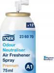 Tork Duftfrisker Airfreshener A1 Premium Odour Neutraliser spray z perfumami 75 ml,12 ds x 75 ml/krt
