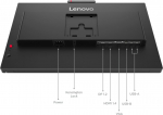 Lenovo Monitor Lenovo ThinkVision T27QD-4v LED display 68,6 cm (27'') 2560 x 1440 px Quad HD LCD czarny