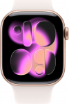 Apple Smartwatch Apple Watch 11 GPS 42mm Rose Gold Alu Sport Band M/L R&oacute;żowy (MEU44WF/A)