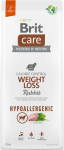Brit Care Hypoallergenic Adult Weight Loss Rabbit - dry dog food - 12 kg