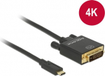 Delock Kabel USB Delock USB-C - DVI-D 2 m Czarny (85321)