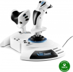 Thrustmaster T.Flight Hotas One Microsoft Flight Simulator Edition Must, Valge USB Juhtkang + mootori juhthoob Analoog/digitaal PC, Xbox One, Xbox One S, Xbox One X